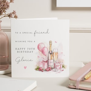 70er Jahre Geburtstagskarte, personalisierte 70er Jahre Geburtstagskarte für Freund, Mama 70er Jahre Geburtstagskarte, 70er Jahre Geburtstagsgeschenk für sie, Siebziger Geburtstagskarte