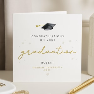 Graduation Card, Personalised Graduation Card, Graduation Card for Him, Graduation Card for Her, University Graduation Card
