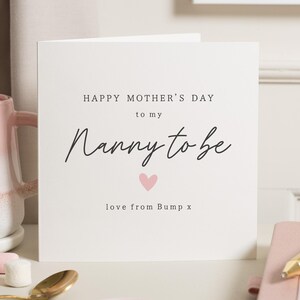 Regalo del día de la madre para la futura niñera, tarjeta del día de la madre para la futura niñera, de Bump, regalo del día de la madre para la futura niñera, regalo del día de la madre para la futura niñera de Baby