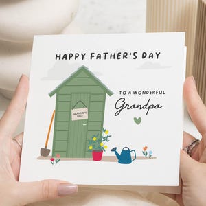 Fathers Day Card for Grandpa, Happy Fathers Day Card, Fathers Day Card for Grandad, Grandpa Fathers Day Card, Gardening Card