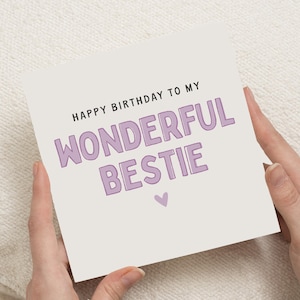 Bester Freund Geburtstagskarte, Bestie personalisierte Geburtstagskarte, Bestie Geburtstagskarte, Geburtstagsgeschenk für den besten Freund, alles Gute zum Geburtstag Bestie