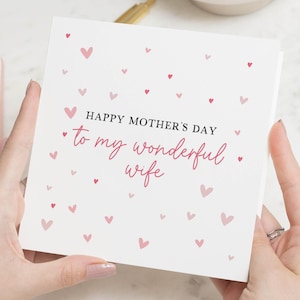 Biglietti per la festa della mamma per la moglie, biglietti per la festa della mamma per la moglie, regalo per la festa della mamma per la moglie, biglietto per la festa della mamma per moglie e mamma, per moglie e mamma