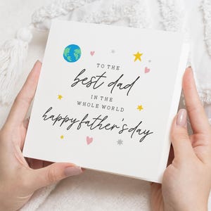 Fathers Day Card for Dad, Best Dad Fathers Day Card, Fathers Day Card from Daughter, Fathers Day Card from Son, Cute Fathers Day Card