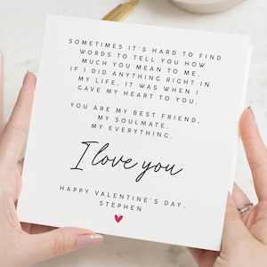 Mann Valentinstag Karte, Geschenke für Freund, Valentinstag Geschenk Soulmate, Valentinstag Karte Freund, Valentinstag Karte für Ihn