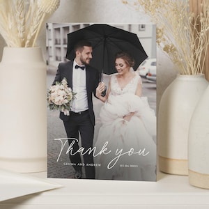 Cartes de remerciement avec photo de mariage, Cartes de remerciement pour mariage avec photo, Cartes de remerciement pour mariage, Cartes de remerciement pliées, Cartes de mariage pliées