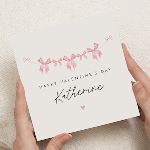 Carte de Saint-Valentin joyeuse Saint-Valentin, cadeau Saint-Valentin pour elle, carte de Saint-Valentin simple, cadeau de Saint-Valentin pour femme, pour petite amie, carte de voeux pour femme