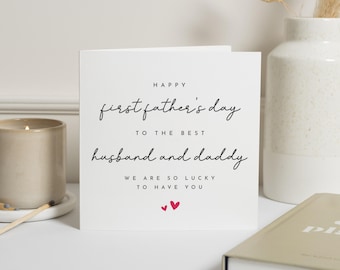 First Fathers Day Card for Husband, Daddy Fathers Day Card from Baby, First Fathers Day Card, Minimalist Fathers Day Card for Him