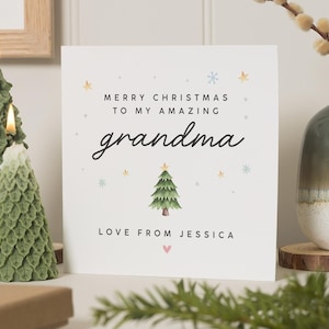 Oma Weihnachtskarte, Weihnachtskarte Nan, Weihnachtskarte für Oma, frohe Weihnachten Gran Karte, Oma Weihnachtskarte, Nan, Nanny, Geschenk