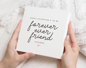 Galentines Card For Friend, Forever Friend Galentines Gift, Galentines Day Card Best Friend, Friend Galentines Day Card, Bestie Card