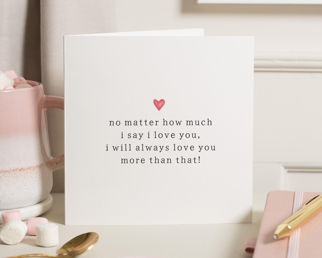 I Love You Anniversary Card, Anniversary Card for Him, Anniversary ...