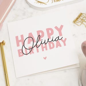 Cartão de aniversário de amiga, cartão de feliz aniversário para ela, cartão de aniversário para sobrinha, cartão de aniversário para menina, cartão para neta, cartão de aniversário para amiga