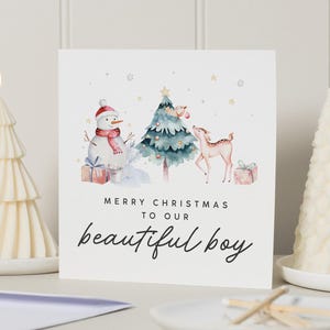 Sohn Weihnachtskarte, Weihnachtskarte für Sohn, frohe Weihnachten Sohn-Karten, Weihnachtskarte Sohn, Weihnachtsgeschenk Sohn, Weihnachtsgeschenk Sohn, Weihnachtssohn-Karte