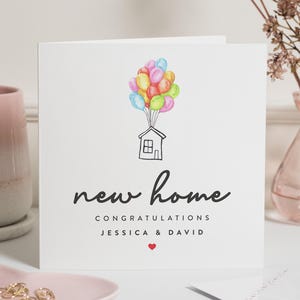 Carte personnalisée pour nouvelle maison, Carte première maison, Carte maison neuve, Cadeau de pendaison de crémaillère, Carte de pendaison de crémaillère, Cadeau pour une nouvelle maison, Carte emménagement