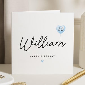 Carte 30e anniversaire mari, cadeau 30e anniversaire pour lui, carte 30e anniversaire petit ami, carte 30e anniversaire pour lui, frère, papa, ami