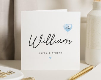 Husband 30th Birthday Card, 30th Birthday Gift For Him, 30th Birthday Card Boyfriend, Thirtieth Birthday Card For Him, Brother, Dad, Friend