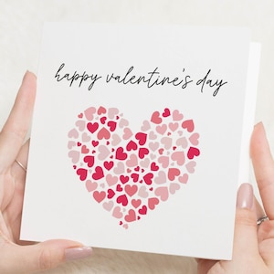 Happy Valentines Day Karte, Valentinstag Geschenk für Ihn, Valentinstag Karte, Valentinstag Geschenk für Sie, für Freund, Grußkarte Frau