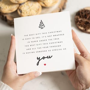Weihnachtskarte Freund, Weihnachtskarten für Freund, Weihnachtsgeschenk Freund, Romantische Weihnachtskarte, Weihnachtskarten für Ihn