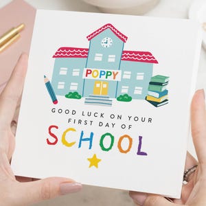Carte de chance pour la rentrée, Cadeau personnalisé pour la rentrée, Bonne rentrée, Rentrée des classes, 1er jour d'école primaire
