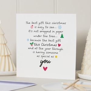 Weihnachtskarte Freund, Weihnachtskarten für Freund, Weihnachtskarte Mann, Weihnachtsgeschenk Freundin, Weihnachtskarte Für Sie