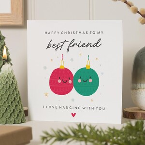 Bester Freund Weihnachtskarte, Bestie Weihnachtskarte, Freund Weihnachtskarte, Weihnachtskarte Bester Freund, Beste Freundin Weihnachtskarte, Weihnachtsgeschenk