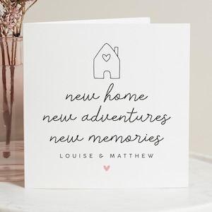 Biglietto di auguri per la nuova casa, regalo di inaugurazione della casa, regalo personalizzato per la nuova casa, biglietto per la prima casa, regalo per la casa, regalo personalizzato per la nuova casa per gli amici