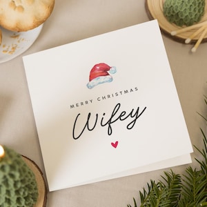 Cartão de Natal para esposa, Cartão de Natal para esposa, Cartão de Natal para esposa, Cartão de Feliz Natal para esposa, Cartão de Natal para esposa, Presente de Natal para esposa, Para ela