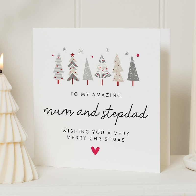 Mom & Dad Xmas Card - Etsy UK