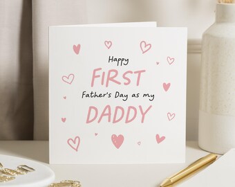 Första fars dag-kort, fars dag-kort från bebis, pappa fars dag-kort, fars dag-kort till honom, sött fars dag-kort