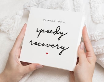 Get Well Soon Card, Speedy Recovery Card, Get Well Soon Card For Friend, Boyfriend Get Well Soon, Feel Better Card, Kids Get Well Card