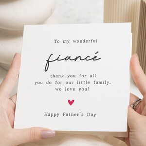 Fathers Day Card for Fiancé, Fathers Day Card from Family, Fathers Day Card for Him, Happy Fathers Day Card, Card for Fiancé