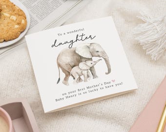First Mother's Day Card For Daughter, First Mothers Day Card, Mother's Day Gift Daughter, 1st Mothers Day Card, Daughters First Mothers Day