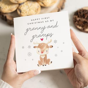 Kaart oma en opa, kerstkaart grootouders, eerste kerst als oppas en opa, opa en opa, 1e kerst als grootouders