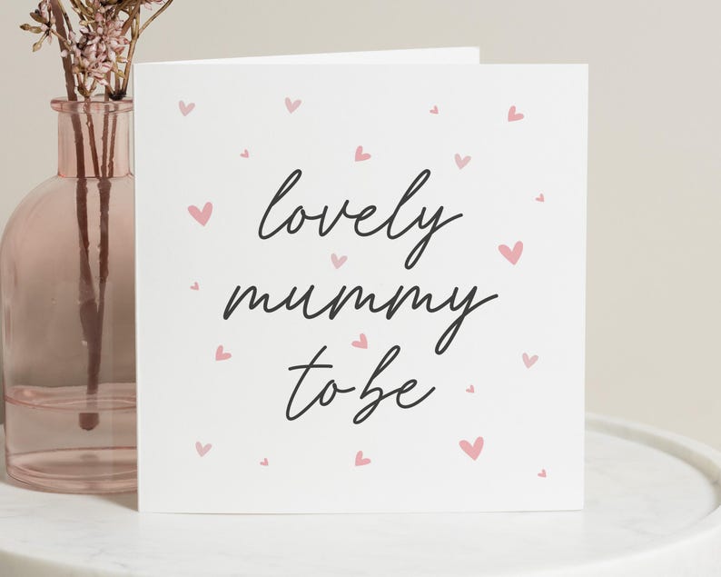 Carte de grossesse avec une amie, carte pour nouvelle maman, future maman adorable, cadeau baby shower, carte de félicitations grossesse, carte de positivité pour nouvelle maman image 1