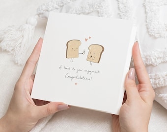 Engagement Card, Congratulations Engagement Card, Cute Engagement Card, Wedding Engagement Card, Newly Engaged Couple Card