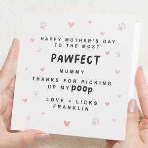 Hondenmoeder Moederdagkaarten, Moederdagcadeau van de hond, gelukkige Moederdag hondenmoeder, kaart voor Moederdag, moedercadeau voor haar