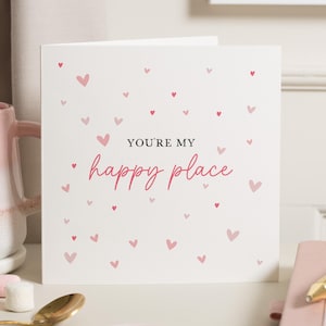 Ehemann-Valentinstagskarte, Geschenke für Freund, Valentinstag Sie sind mein glücklicher Ort, Valentinstagskarte Freund, Valentinstagskarte für ihn