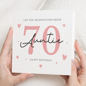 Carte des 70 ans de tante, carte des 70 ans tante, carte des 70 ans pour tante, cadeau d'anniversaire tante, carte des 70 ans de tante, carte d'anniversaire des 70 ans tante
