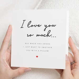 Carte d'anniversaire drôle mari, carte d'anniversaire petit ami, jolie carte de Saint-Valentin à mari, carte d'anniversaire pour lui, fiancé, carte d'anniversaire pour lui
