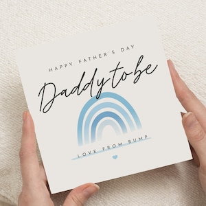 Future carte papa, future carte papa, fête des pères avec bosse, carte papa, carte de fête des pères pour lui, carte arc-en-ciel
