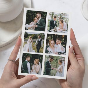 Cartes de remerciement avec photo pour mariage, Cartes de remerciement de mariage personnalisées avec photo, Cartes de remerciement pour mariage, Cartes de remerciement pliées