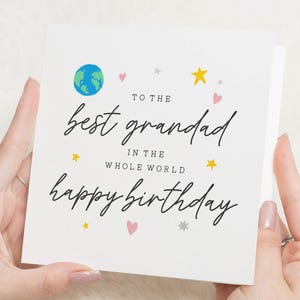 Carte d'anniversaire personnalisée grand-père, carte d'anniversaire grand-père, joyeux anniversaire grand-père, cadeau d'anniversaire grand-père, carte d'anniversaire pour grand-père grand-père