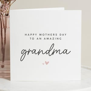Einfache Oma-Mütter-Tageskarte, Muttertagskarten für Oma, glückliche Muttertags-Oma, Muttertags-Omakarte, für Nan, Nana