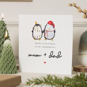 Mama und Papa Weihnachtskarte, Weihnachtskarte für Mama und Papa, Weihnachtskarte für Eltern, Mama und Papa, Weihnachtskarte für Eltern, Weihnachtskarte