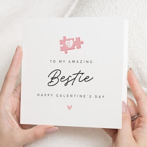 Galentines Tageskarte Bestie, Galentines-Karte für den besten Freund, Galentines-Geschenk, Freund Galentines-Karte, Bestie-Karte, Galentines-Tagesfreund