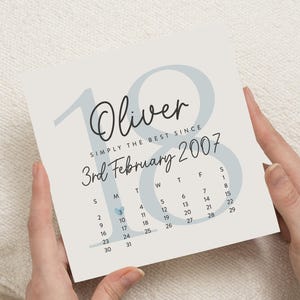Cartão de aniversário de 18 anos personalizado para menino, cartão de aniversário de 18 anos para filho, presente de aniversário de 18 anos para neto, cartão de aniversário de 18 anos para sobrinho, menino de 18 anos