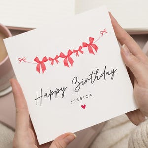 Carte d'anniversaire pour ami spécial, carte de noeud pour une amie, carte d'anniversaire pour ami, carte d'anniversaire pour amie, carte d'anniversaire pour femme, cartes d'anniversaire pour elle, meilleure amie