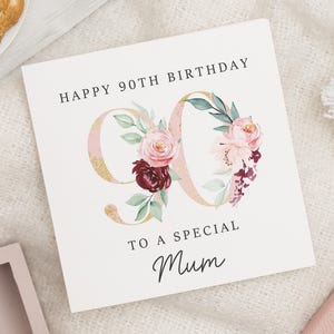 90e verjaardagskaart voor moeder, moeder 90e verjaardagskaart, moeder 90e cadeau voor haar, 90e verjaardag mijlpaalcadeau, 90e verjaardagswensen, voor haar