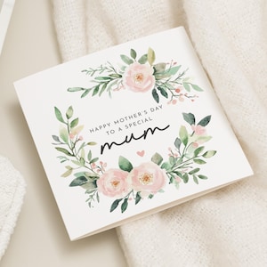 Muttertagsblumenkarte, glückliche Muttertagsmama, Karte zum Muttertag, Muttertagskarten für Sie, Muttertagskarte für Oma, Nan