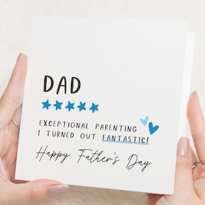 Vatertagskarte für Papa, lustige Vatertagskarte, Papa Geburtstagskarte, Karte für ihn, personalisierte Vatertagskarte, Papakarte von Kindern