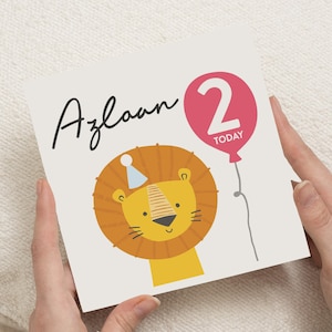 2 Year Old Birthday Card, 2nd Birthday Card For Boy, For Son, Birthday Card 2 Year Old Boy, Second Birthday Card, 2 Year Old Boy Gift Nephew